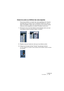 Page 169CUBASE SE
La console 9 – 169
Choisir de cacher ou d’afficher des voies séparées
Vous pouvez afficher ou cacher des voies spécifiques de n’importe 
quel type dans la console. Ceci en assignant d’abord aux voies un 
statut “d’invisibilité”. Après cela vous pourrez à tout moment cacher 
toutes les voies assignées à ce statut. Procédez comme ceci :
1.Déroulez le menu local des Options de Visualisation de la voie que 
vous désirez cacher et activez l’option “À cacher”.
2.Répétez cela pour toutes les voies que...