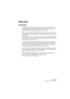 Page 205CUBASE SE
Effets audio 10 – 205
Effets Send
Présentation
Les effets Send sont pris en charge par les pistes/voies FX. Il s’agit 
de pistes/voies spécifiques qui peuvent chacune recevoir jusqu’à 
cinq effets d’Insert. Le trajet du signal est le suivant : 
•En envoyant un départ d’effet à partir d’une voie audio vers une voie 
d’effet, l’audio est envoyé dans la voie d’effet et dans les effets qui y 
sont insérés.
Chaque voie audio dispose de huit départs, qui peuvent être envoyés vers différentes 
voies...