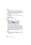 Page 280CUBASE SE
14 – 280 Traitements et fonctions audio
Voies Liées
Cette fonction n’est applicable qu’à des données stéréo. Lorsqu’elle 
est activée, la porte de bruit s’ouvre sur les deux canaux dès que le ni-
veau audio dépasse le seuil sur un seul des canaux (ou les deux). Lors-
que la fonction Voies Liées est désactivée, la porte de bruit fonctionne 
indépendamment pour les canaux gauche et droit.
Mixage Original/Effet
Permet de spécifier une proportion de mélange entre signal d’origine 
et signal...
