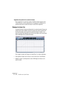 Page 506CUBASE SE
22 – 506 Travailler avec la piste Tempo
Supprimer des points de la courbe de tempo
Pour supprimer un point de courbe, il suffit de cliquer dessus avec 
l’Outil Gomme, ou de le sélectionner et d’appuyer sur [Retour]. Le 
premier point de la courbe de tempo ne peut être supprimé.
Réglage du tempo fixe
Lorsque le bouton Tempo est désactivé, la courbe de piste Tempo est 
grisée (mais reste visible). Comme le tempo fixe reste constant tout 
au long du projet, aucun point de courbe de tempo n’existe...