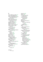 Page 618CUBASE SE
618 Index
A
Action d’Édition par défaut 415
Action Initiale (Réglage)
 590
Activer l’enregistrement pour les
pistes sélectionnées
 35
Activer la Piste
 30
Activer Projet (Bouton)
 570
Activer Solo pour les pistes 
sélectionnées
 113
Actualiser l’Affichage
 516
Affichage de l’heure
 27
Afficher Contrôleurs
 92
Afficher Couleurs de Piste
 94
Afficher données si pistes 
étroites
 90
Afficher les Noms des 
Événements
 90
Afficher N Pistes
 88
Afficher toujours les courbes de 
volume
 91, 149...