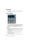 Page 38CUBASE SX/SL
1 – 38 Die mitgelieferten Effekt-PlugIns
Filter-PlugIns
In diesem Abschnitt finden Sie Beschreibungen der PlugIns aus der 
Filter-Kategorie.
Q (nur Cubase SX)
Q ist ein hochwertiger parametrischer Vierband-Stereo-Equalizer mit 
zwei vollparametrischen Mittelfrequenzbändern. Die Nieder- und Hoch-
frequenzbänder können als standardmäßiger Kuhschwanzfilter oder als 
High/Low-Cut-Filter mit fester Verstärkung verwendet werden.
Einstellungen
1.Klicken Sie auf den entsprechenden Schalter unterhalb...