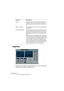 Page 40CUBASE SX/SL
1 – 40 Die mitgelieferten Effekt-PlugIns
StepFilter
StepFilter ist ein Pattern-gesteuertes Filter, mit dem Sie rhythmische, 
pulsierende Filtereffekte erzeugen können. 
High Cut Wenn dieser Schalter für das Hochfrequenzband einge-
schaltet ist, wird es als High-Cut-Filter verwendet. Der 
Gain-Parameter kann in diesem Fall nicht verändert wer-
den.
Output (+/- 20dB) Mit diesem Parameter können Sie den Gesamtausgangs-
pegel festlegen.
Left/Stereo/Right/Mono Für Stereosignale können Sie...