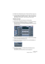 Page 157CUBASE SX/SL
Lehrgang 3: Mischen 11 – 157
8.Wählen Sie im Einblendmenü oben im Fenster das Preset »Large« aus.
9.Da dieses Signal als Send-Effekt verwendet werden soll, darf kein un-
bearbeitetes Signal den Effekt durchlaufen – stellen Sie deshalb den 
Mixer-Regler nach unten (d. h. »wet« auf 100 und »dry« auf 0).
Einstellen eines Sends
1.Suchen Sie im Mixer den Kanalzug für die Strings-Spur.
2.Klicken Sie auf den Bearbeiten-Schalter (»e«) im Kanalzug der Strings-
Spur. Das Fenster...