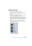 Page 163CUBASE SX/SL
Lehrgang 4: Erstellen eines Surround-Mixes (nur Cubase SX) 12 – 163
Erstellen eines Projekts
Zunächst sollten Sie ein neues Projekt erstellen.
1.Wählen Sie im Datei-Menü den Befehl »Neues Projekt«.
Ein Dialog mit einer Liste von Vorlagen für unterschiedliche Verwendungszwecke wird 
angezeigt.
2.Wählen Sie »Leer« aus und klicken Sie auf »OK«.
Ein Datei-Dialog wird angezeigt, in dem Sie einen Speicherort für den Projektordner 
angeben können, in dem alle Projektdateien abgelegt werden....