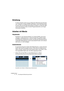 Page 70CUBASE SX/SL
6 – 70 Grundlegende Bearbeitungsverfahren
Einleitung
In diesem Kapitel werden die grundlegenden Bearbeitungsmethoden 
und -verfahren in Cubase SX/SL beschrieben. Lesen Sie dieses Kapi-
tel, bevor Sie mit dem Benutzerhandbuch fortfahren, da Sie hier allge-
meine Informationen finden, die alle Programmbereiche und Vorge-
hensweisen betreffen. 
Arbeiten mit Menüs
Hauptmenüs
Die Menüs in der Hauptmenüleiste von Cubase SX/SL sind immer 
verfügbar, unabhängig davon, welches Fenster Sie geöffnet...