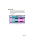 Page 97CUBASE SX/SL
Erste Schritte 7 – 97
Der Sample-Editor
Im Sample-Editor können Sie Audiomaterial anzeigen lassen und be-
arbeiten, indem Sie es ausschneiden und dann einfügen, löschen 
oder Audiodaten einzeichnen. Mit Hilfe des Prozessliste-Dialogs kön-
nen Sie jederzeit Änderungen rückgängig machen oder zu der Origi-
nalversion zurückkehren.
Übersichtsanzeige
Wellenformanzeige
Auswahlbereich  