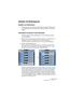 Page 181CUBASE SX/SL
Ordnerspuren 7 – 181
Arbeiten mit Ordnerspuren
Erstellen von Ordnerspuren
Ordnerspuren werden wie alle anderen Spuren erstellt: Wählen Sie 
im Projekt-Menü aus dem Untermenü »Spur hinzufügen« die Ordner-
Option.
Verschieben von Spuren in eine Ordnerspur
Sie können Spuren jeder beliebigen Art in eine Ordnerspur ziehen 
und dort ablegen:
1.Klicken Sie in der Spurliste auf die Spur, die Sie in einen Ordner ver-
schieben möchten, und ziehen Sie sie auf die Ordnerspur.
Wenn Sie eine Spur auf eine...