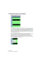 Page 428CUBASE SX/SL
17 – 428 Der Sample-Editor
Die Wellenformanzeige und die Pegelskala
In der Wellenformanzeige wird die Wellenform des bearbeiteten Audio-
Clips in der Form angezeigt, die Sie im Programmeinstellungen-Dialog 
unter »Event-Darstellung–Audio« ausgewählt haben (siehe Seite 124). 
Links davon können Sie eine Pegelskala einblenden, die die Amplitude 
des Audiomaterials anzeigt.
•Wenn die Pegelskala eingeblendet ist, können Sie auswählen, ob der 
Pegel als Prozentwert oder in Dezibel angezeigt...