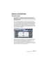 Page 443CUBASE SX/SL
Der Sample-Editor 17 – 443
Optionen und Einstellungen
Audio-Event anzeigen
Diese Option ist nur verfügbar, wenn Sie den Sample-Editor durch 
Doppelklick auf ein Audio-Event im Projekt-Fenster oder im Audio-Part-
Editor geöffnet haben.
Wenn im Quick-Kontextmenü im Elemente-Untermenü die Option 
»Audio-Event« ausgewählt ist (oder in der Werkzeugzeile der Schalter 
»Audio-Event anzeigen« eingeschaltet ist), wird der dem bearbeiteten 
Event entsprechende Bereich in der Wellenform- und in der...