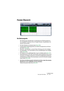 Page 447CUBASE SX/SL
Der Audio-Part-Editor 18 – 447
Fenster-Übersicht
Die Werkzeugzeile
Die Werkzeuge, Einstellungen und Symbole der Werkzeugzeile ha-
ben dieselben Funktionen wie im Projekt-Fenster. Es gibt jedoch fol-
gende Unterschiede:
• Ein Solo-Schalter ist vorhanden (siehe Seite 450).
• Es gibt separate Werkzeugsymbole zum Anhören (Lautsprecher) und Scrub-
ben (siehe Seite 452).
• Das Linie-, das Klebetube- und das Farben-Werkzeug sind nicht verfügbar.
• Ein Wiedergabe-, ein Loop-Schalter und ein...