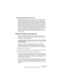 Page 465CUBASE SX/SL
Echtzeitbearbeitung mit den Audio-Warp-Funktionen 19 – 465
Einschalten des Musik-Modus über den Pool
Der Musik-Modus kann auch über den Pool ein- bzw. ausgeschaltet 
werden. Wenn Sie Tempo oder Länge für einen Audio-Clip richtig 
eingestellt haben, wird diese Information im Projekt gespeichert. Da-
durch können Sie Dateien in ein Projekt importieren, für die der Musik-
Modus automatisch eingeschaltet wird. Wenn Sie eine neue Datei in 
den Pool importieren oder wenn für einen Clip im Pool...