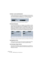 Page 558CUBASE SX/SL
23 – 558 MIDI-Bearbeitung und Quantisierung
Das Raster- und das Typ-Einblendmenü
In diesen Einblendmenüs werden die grundlegenden Notenwerte für 
das Quantisierungsraster eingestellt, d. h. sie haben die gleiche Funk-
tion wie das Quantisierung-Einblendmenü in der Werkzeugzeile.
Gerade Achtelnoten sind als Quantisierungsraster ausgewählt.
Der Swing-Schieberegler
Der Swing-Schieberegler ist nur verfügbar, wenn das Raster auf einen 
geraden Notenwert eingestellt ist und im Eingabefeld »N-Tole«...