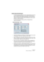 Page 235CUBASE SXArbeiten mit Akkorden 9 – 235
Globale Akkordeinstellungen
Im Akkordeinstellungen-Dialog (den Sie im Notation-Menü über das Un-
termenü »Globale Einstellungen« und den Befehl »Akkordsymbole…« 
öffnen, finden Sie mehrere globale Einstellungen, die sich auf die Dar-
stellung von Akkorden beziehen. Diese Einstellungen werden auf alle 
Akkorde im Projekt angewandt.
Der Akkordeinstellungen-Dialog enthält zwei Registerkarten: 
»Arten« und »Schrift«:
Akkordeinstellungen – Arten
•Legen Sie mit Hilfe der...