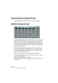 Page 72CUBASE SX/SL
1 – 72 The included effect plug-ins
Surround plug-ins (Cubase SX only)
This section describes the plug-ins in the “Surround” category.
Mix6To2 (Cubase SX only)
The Mix6To2 effect allows you to control the levels of up to six surround 
channels, and to mix these down to a stereo output. The pop-up menu 
contains a number of speaker arrangement presets that correspond to 
some default surround formats. The Mix6To2 lets you quickly mix down 
your surround mix format to stereo, and to include...