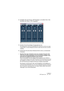 Page 515CUBASE LEVST System Link 25 – 515
3.Schließen Sie das Fenster »VST-Eingänge« und wählen Sie im Ge-
räte-Menü die Option »VST-Ausgänge«.
4.Schalten Sie alle benötigten Ausgangsbusse ein.
Die Ausgangsbusse sollten den Eingangsbussen entsprechen, die Sie zuvor einge-
schaltet haben. In unserem Beispiel aus Schritt 2 wären dies die ersten vier Stereo-
ausgänge.
5.Wiederholen Sie alle diese Arbeitsschritte für alle zu vernetzenden 
Computer.
• Beachten Sie, dass mindestens einer der vernetzten Computer über...