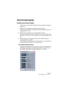 Page 63CUBASE LEDas Projekt-Fenster 3 – 63
Bearbeitungsvorgänge
Erstellen eines neuen Projekts
Wenn Sie ein neues Projekt erstellen möchten, gehen Sie folgender-
maßen vor:
1.Wählen Sie im Datei-Menü den Befehl »Neues Projekt«.
Ein Dialog mit Projektvorlagen (einschließlich aller benutzerdefinierten Vorlagen) wird 
angezeigt (siehe Seite 548). 
2.Wählen Sie eine Vorlage aus und klicken Sie auf »OK«.
Ein Dialog wird angezeigt, in dem Sie einen Speicherort für den Projektordner festle-
gen können. In diesem...