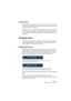 Page 143CUBASE LEBasic Methods 14 – 143
About tool tips
If you position the pointer over a tool icon (or any other icon or button 
in Cubase LE), a label will appear after a moment, informing you of the 
function of the icon or button. 
•This feature can be turned off by deactivating the option “Show Tips” 
on the User Interface page in the Preferences dialog (accessed from 
the File menu under Windows and from the Cubase LE menu under 
Mac OS X).
Changing values
Throughout the program you will encounter various...