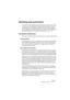 Page 45CUBASE LESetting up your system 4 – 45
Optimizing audio performance
This section of the chapter gives you some hints and tips on how to get 
the most out of your Cubase LE system, performance-wise. Some of 
this text refers to hardware properties and can be used as a guide 
when upgrading your system. This text is very brief. Look for details and 
current information on the Cubase LE web site (see page 12)!
Two aspects of performance
There are two distinct aspects of performance in respect to Cubase LE:...