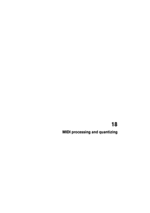 Page 33118
MIDI processing and quantizing 