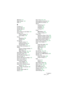 Page 573CUBASE LEIndex 573
REX files 514
Right Locator
 104
Ruler
 57
S
S button 84
Sample Rate
 59
Sample Size
 26
Save
 503
Save Project to new folder
 504
Scissors tool
Project window
 78
Score Editor
 400
Score
Displaying
 389
Printing
 403
Scrubbing
Project window
 73
Resizing events by
 80
Sample Editor
 246
Search Key Commands
 524
Select
Events in Project window
 74
MIDI Notes
 361
Mixer Channels
 148, 152
Send Effects (Audio)
 168
Sensitivity slider
 272
Set Pool Record Folder
 301
Shared Copy
 76...