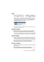 Page 373CUBASE LETraitement et quantiﬁcation MIDI 18 – 373
Legato
Prolonge chaque note sélectionnée afin qu’elle atteigne la note sui-
vante. Vous pouvez aussi préciser un blanc ou une superposition grâce 
au réglage “Recouvrement avec Legato” du dialogue Préférences 
(page MIDI–Paramètres de Fonction).
Si vous utilisez le Legato avec ce réglage, chaque note sera prolongée de manière 
à se terminer 5 tics avant la suivante.
Conformer les Durées
❐Cette fonction est uniquement disponible depuis les éditeurs MIDI....