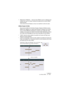 Page 393CUBASE LELes éditeurs MIDI 19 – 393
•Sélectionner “Répéter…” dans le menu Édition ouvre un dialogue per-
mettant de créer un certain nombre de copies de la ou des note(s) 
sélectionnées.
C’est comme la fonction Dupliquer, sauf que vous spécifiez le nombre de copies.
Utiliser Couper et Coller
Vous pouvez utiliser les fonctions Couper, Copier et Coller du menu 
Édition pour déplacer ou copier des données à l’intérieur d’un Conte-
neur ou entre différents Conteneurs. Lorsque vous collez des notes 
copiées,...