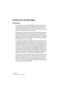 Page 438CUBASE LE19 – 438 Les éditeurs MIDI
Travailler avec des Drum Maps
Avant-propos
Un kit de batterie d’un instrument MIDI est généralement composé 
d’un ensemble de sons de batterie, chaque son étant affecté à une 
touche spécifique (les diverses sonorités sont affectées à divers 
numéros de note MIDI). Une touche va jouer un son de grosse caisse, 
une autre une caisse claire et ainsi de suite.
Malheureusement, de nombreux instruments MIDI utilisent des affec-
tations de touches différentes. L’ennui, c’est...