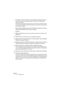 Page 46CUBASE LE2 – 46 Enregistrement
•En réglant la valeur de Postroll, vous demandez à Cubase LE de con-
tinuer à lire une courte section après un Punch Out automatique, 
avant de s’arrêter.
C’est intéressant uniquement lorsque le Punch Out est activé sur la Palette Transport 
et que l’option “Arrêt après Punch-Out Automatique” est activée dans le dialogue Pré-
férences (page Transport).
•Pour activer ou désactiver la fonction Pre/Postroll, sélectionnez l’option 
“Utiliser Pre/Post-Roll” dans le menu...