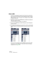 Page 520CUBASE LE25 – 520 VST System Link
Utiliser le MIDI
Outre les commandes de transport et les fonctions de synchronisa-
tion, le protocole VST System Link offre également jusqu’à 16 ports 
MIDI, possédant chacun 16 canaux. Pour configurer ces ports MIDI, 
procédez comme suit :
1.Spécifiez le nombre de ports MIDI désiré en utilisant les champs de 
valeur des entrées et sorties.
Les valeurs par défaut sont 0 port MIDI In et 0 port MIDI Out.
2.Créez une piste MIDI dans la fenêtre Projet puis ouvrez...