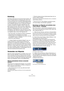 Page 138138
Hitpoints und Slices
Einleitung
Die Hitpoint-Berechnung ist eine besondere Funktion, die 
Ihnen im Sample-Editor zur Verfügung steht. Mit ihr kön-
nen Sie automatisch die Transienten (Signalspitzenpegel 
im Einschwingbereich) in einer Audiodatei auffinden und 
eine Art Markierungspunkt, einen so genannten Hitpoint, 
an jedem Transienten hinzufügen. Mit Hilfe dieser Hit-
points können Sie dann »Slices« erstellen, wobei jedes 
Slice idealerweise einem Sound bzw. einem »Beat« (einer 
plötzlichen...