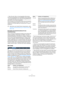 Page 2121
Das Projekt-Fenster
Wenn Sie den Wert im Anschlagstärke-Feld ändern, 
wird die Anschlagstärke der ausgewählten Parts geändert 
– der eingestellte Wert wird zu den Anschlagstärkewerten 
aller Noten in den Parts hinzugezählt.
Auch hier beziehen sich die Änderungen lediglich auf die Anschlagstärke 
während der Wiedergabe. Der Wert wird zu dem Wert »Anschl. +/-« hin-
zugezählt, der für die ganze MIDI-Spur als Spurparameter im Inspector 
eingestellt ist.
Einschalten der Zusatzinformationen für das...