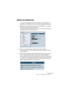 Page 237CUBASE SX/SL
Leçon 11 : Personnaliser 19 – 237
Définir les préférences
La plupart des réglages permettant d’adapter le comportement du 
programme à vos besoins se trouvent dans le dialogue Préférences :
1.Déroulez le menu Fichier (ou le menu Cubase SX/SL si vous utilisez 
Mac OS X) et sélectionnez Préférences.
Le dialogue des Préférences apparaît. Il est divisé en un certain nombre de pages, que 
vous sélectionnez dans la colonne de gauche.
2.Dans la colonne de gauche, sélectionnez l’option “Édition”.
La...