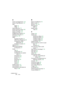 Page 268CUBASE SX/SL
 268 Index
A
Activer l’enregistrement 118
Activer Projet (Bouton)
 137
Aide
Apple
 12
HTML
 12
Aides-Mémoires
 72
Ajouter plusieurs pistes
 252
Ajouter Sous-Bus
 162
Ajouter une Piste
 110
All MIDI Inputs (Option)
 53
Alt/Option (Touche)
 13
Annuler
 84, 179
ASIO
À propos du pilote
 18
ASIO Direct Monitoring
 50
Configuration ASIO 
Multimedia
 48
Installation du pilote
 20
ASIO 2.0
 50
ASIO DirectX (Pilote)
Configuration
 47
Audio
Clip
 64
Configuration
 40
Configuration du matériel 
audio...