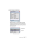 Page 85CUBASE SX/SL
Méthodes de base 6 – 85
La fenêtre Historique des Modifications
Sélectionner “Historique…” dans le menu Édition ouvre la fenêtre 
Historique des Modifications. Celle-ci contient une représentation 
graphique de la pile d’annulation (autrement dit, une liste de toutes les 
manipulations effectuées, la plus récente se trouvant au sommet de la 
pile) et de la liste des manipulations déjà annulées, la plus récente se 
trouvant en bas de la pile.
Pile de rétablissement
Pile d’annulation Action...