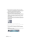 Page 102CUBASE SX/SL2 – 102 Effets MIDI
3.Avec le paramètre Length, spécifiez le nombre de pas du pattern.
Comme vous pouvez le voir dans l’affichage de note, le nombre maximal de pas est de 
32. Par exemple, si vous réglez Quantize sur 16 et Length sur 32, vous créez un pat-
tern de deux mesures, dont les pas représentent une double croche.
4.Cliquez dans l’affichage des notes pour insérer des notes.
Vous pouvez insérer des notes sur n’importe lequel des 32 pas, mais le plug-in Step 
Designer ne lit que le...