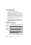Page 124CUBASE SX/SL
4 – 124 L’éditeur Logique, le Transformateur et le Transformateur d’Entrée
Ouvrir l’Éditeur Logique
1.Sélectionnez les Parts ou événements désirés.
Ce qui sera modifié par l’opération dépend de la sélection :
• Dans la fenêtre Projet, les modifications effectuées via l’éditeur Logique sont 
appliquées à tous les conteneurs sélectionnés, et affectent tous les événe-
ments (du type concerné) qu’ils contiennent.
• Dans les éditeurs MIDI, les modifications effectuées via l’éditeur Logique sont...