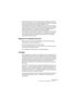 Page 321CUBASE SX/SL
Son Surround  (Cubase SX) 13 – 321
• Cubase SX est prêt pour (et livré avec) des plug-ins spécifiques au Surround, 
autrement-dit des plug-ins conçus spécifiquement pour des tâches de mixage 
au format Surround (par exemple, le plug-in “Mix6to2” fourni). 
Il existe également des plug-ins compatibles Surround : ils n’ont pas été spéci-
fiquement conçus pour le Surround, mais peuvent parfaitement gérer plusieurs 
canaux simultanément, ce qui autorise leur emploi sans problème dans une...