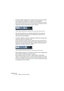 Page 446CUBASE SX/SL
18 – 446 L’Éditeur de Conteneurs Audio
•Le bouton “Éditer uniquement le conteneur actif”, permet de restrein-
dre les opérations d’édition au conteneur actif uniquement.
Si par exemple vous sélectionnez “Tous” dans le sous-menu Sélection du menu Édi-
tion alors que cette option est activée, tous les événements du conteneur actif seront 
sélectionnés, mais pas les événements des autres conteneurs.
L’option “Éditer uniquement le conteneur actif” activée dans la barre d’outils.
•Vous pouvez...