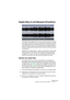 Page 461CUBASE SX/SL
Traitement en temps réel Audio Warp 19 – 461
Onglets Warp et outil Manipuler Échantillons
Les onglets Warp (Warp Tabs) sont une sorte de marqueur, de point 
d’ancrage, qu’on peut placer aux emplacements temporels musicale-
ment significatifs dans un événement audio, par exemple le premier 
temps de chaque mesure. Si vous faites glisser des onglets Warp sur 
certains emplacements temporels dans le projet, l’audio sera étiré en 
conséquence. 
Application des onglets Warp : recaler à un tempo...