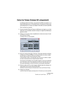 Page 671CUBASE SX/SL
Travailler avec la piste Tempo25 – 671
Calcul du Tempo (Cubase SX uniquement)
Le dialogue Calcul du tempo, vous permet de définir une durée ou un 
temps spécifique pour un intervalle donné, et la piste de Tempo aura 
automatiquement un tempo qui adapte l’intervalle à la durée spécifiée.
Voici comment ça marche :
1.Ouvrez la fenêtre Piste de Tempo et définissez une région ou un inter-
valle dont vous souhaitez calculer le tempo en réglant les Délimiteurs 
gauche et droit. 
2.Cliquez sur le...