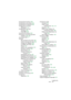 Page 851CUBASE SX/SLIndex 851
Composante Continue 394
Compression de la durée
 532
Compression de Vélocité
 532
Configuration du Projet 
(Dialogue)
 112
Configurations de Voie
À propos
 242
Piste MIDI
 259
Conformer les fichiers
 520
Connexions ne pouvant pas être
rétablies
 787, 801
Connexions VST
 17
Console
Bus d’entrée et de sortie
 230
Cacher des types de voies
 223
Charger les réglages
 263
Lier/Délier des Voies
 260
Niveau
 231
Options de visualisation
 219
Panneau commun
 229
Panoramique
 237
Plusieurs...