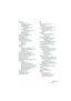Page 853CUBASE SX/SLIndex 853
Dessiner
Conteneur
 132
Contrôleurs MIDI
 601
Dans l’Éditeur 
d’Échantillons
 434
Événements
d’Automatisation
 357
Marqueurs
 187
Notes MIDI
 581
Détecter les Silences
 407
Déverrouiller
 147
DirectShow
 769
DirectX (Plug-ins)
 301
Dissoudre les Conteneurs
Audio
 132
MIDI
 564
Dithering
 276
Diviser
Couper au Curseur
 589
Couper aux Délimiteurs
 589
Intervalle
 158
Diviser (Portée Piano)
 642
Diviser la liste des Pistes
 126
Données dans Conteneurs
 122
Donner le Tempo
 674
Dossier...