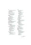 Page 861CUBASE SX/SLIndex 861
Pan
Loi de Répartition Stéréo
 239
Modes
 238
Panneaux Utilisateur
sur les pistes Audio
 102
Parabole
Mode d’Automatisation
(Fenêtre Projet)
 359
Paramètres de piste
 530
Partition
Affichage
 640
Impression
 655
Pas de recouvrement
 645
Passage à Zéro
 163
Pavé numérique
 33
Pédale –> Durée Note
 561
Performances
Indicateur
 264
Permutation (Mode de Calage)
 162
Permutation (Shuffle)
 645
Permutation Stéréo
 396
Piste
Verrouiller
 148
Piste Contrôleur
Outil Sélectionner devient...
