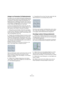 Page 2727
MIDI-Geräte
Anlegen von Parametern für Bedienelemente 
Es werden noch zwei weitere Drehregler benötigt, jedoch 
sollen Sie diesmal zunächst die entsprechenden Parame-
ter definieren. Wie bereits erwähnt sind Parameter von 
Bedienelementen unabhängig und lassen sich in einem ei-
genständigen Vorgang erstellen. Alles was Sie benötigen 
ist eine Tabelle der MIDI-Befehle für das Gerät.
Im Fenster des Bedienfeld-Editors finden Sie unter dem 
Bereich für die Gerätestruktur den Variablen-Bereich und 
hier...