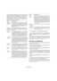 Page 498498
Arbeiten mit Dateien
Diese Einstellungen finden Sie auch im Programmeinstel-
lungen-Dialog (unter »MIDI–MIDI-Datei«). Wenn Sie diese 
Einstellungen einmal in den Programmeinstellungen vor-
genommen haben, müssen Sie im Dialog mit den Export-
einstellungen nur auf »OK« klicken, um fortzufahren. Der 
Dialog enthält folgende Optionen:
ÖDie Tempospur ist in der MIDI-Datei enthalten.
ÖAndere Inspector-Einstellungen als die in den Export-
Optionen angegebenen sind nicht in der MIDI-Datei ent-
halten! 
Wenn...