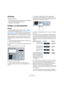 Page 630630
Arbeiten mit Akkorden
Einleitung
Inhalt dieses Kapitels:
 Manuelles und automatisches Eingeben von Akkordsymbolen 
mit der Funktion »Akkordsymbole erzeugen«.
 Einstellen der Akkordsymbole.
Einfügen von Akkordsymbolen
Manuell
Die Akkordsymbole-Registerkarte enthält eine Reihe 
vordefinierter Akkordsymbole, siehe »Verwenden von Pre-
sets« auf Seite 631. Wenn sich der von Ihnen gesuchte 
Akkord darunter befindet, wählen Sie diesen aus und kli-
cken Sie in die Partitur, um das Akkordsymbol einzufügen....