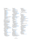 Page 697697
Stichwortverzeichnis
Normalize-Regler
SurroundPanner 221
Noten
Angezeigte Länge (Option) 566
Aufteilen 566
Auswählen 560
Grafische 592
Gruppieren 593
Gruppierungen 593
Hilfslinien 591
Hinzufügen 558
Kopfform 590
Kopieren 563
Löschen 569
Noten-Info einstellen (Dialog) 588
Notenwerte 556
Über MIDI bearbeiten 564
Verschieben 561
Wert 565
Noten autom. gruppieren 595
Noten löschen 360
Noten, siehe auch MIDI-Noten
Notenbezogene Symbole 604
Notenbezogene Symbole am 
Notenhals zentrieren 610
Notenebene 604...