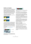 Page 9898
Fades, Crossfades und Hüllkurven
Erstellen von Crossfades
Wenn sich Audiomaterial auf einer Spur überlappt, können 
Sie einen Crossfade erzeugen, um sanfte Übergänge oder 
Spezialeffekte zu erzielen. Sie erzeugen einen Crossfade, 
indem Sie zwei aufeinander folgende Audio-Events aus-
wählen und im Audio-Menü den Crossfade-Befehl wählen 
(oder den entsprechenden Tastaturbefehl verwenden, stan-
dardmäßig [X]). Das Ergebnis hängt davon ab, ob sich die 
beiden Events oder nur ihre Audio-Clips überlappen:...