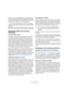 Page 116116
Einrichten des Systems
Selbst wenn durch direktes Mithören und andere Verfahren 
die durch sehr lange Latenzzeiten entstehenden Probleme 
verringert werden können, ist es praktischer und besser, mit 
einem System zu arbeiten, das schnell anspricht.
Je nach Audio-Hardware können Sie die Latenzzeiten 
verkürzen, indem Sie die Größe und die Anzahl der Puffer 
verringern.
Weitere Informationen finden Sie in der Dokumentation Ihrer Audio-Hard-
ware oder, wenn Sie einen DirectX-Treiber verwenden, in der...